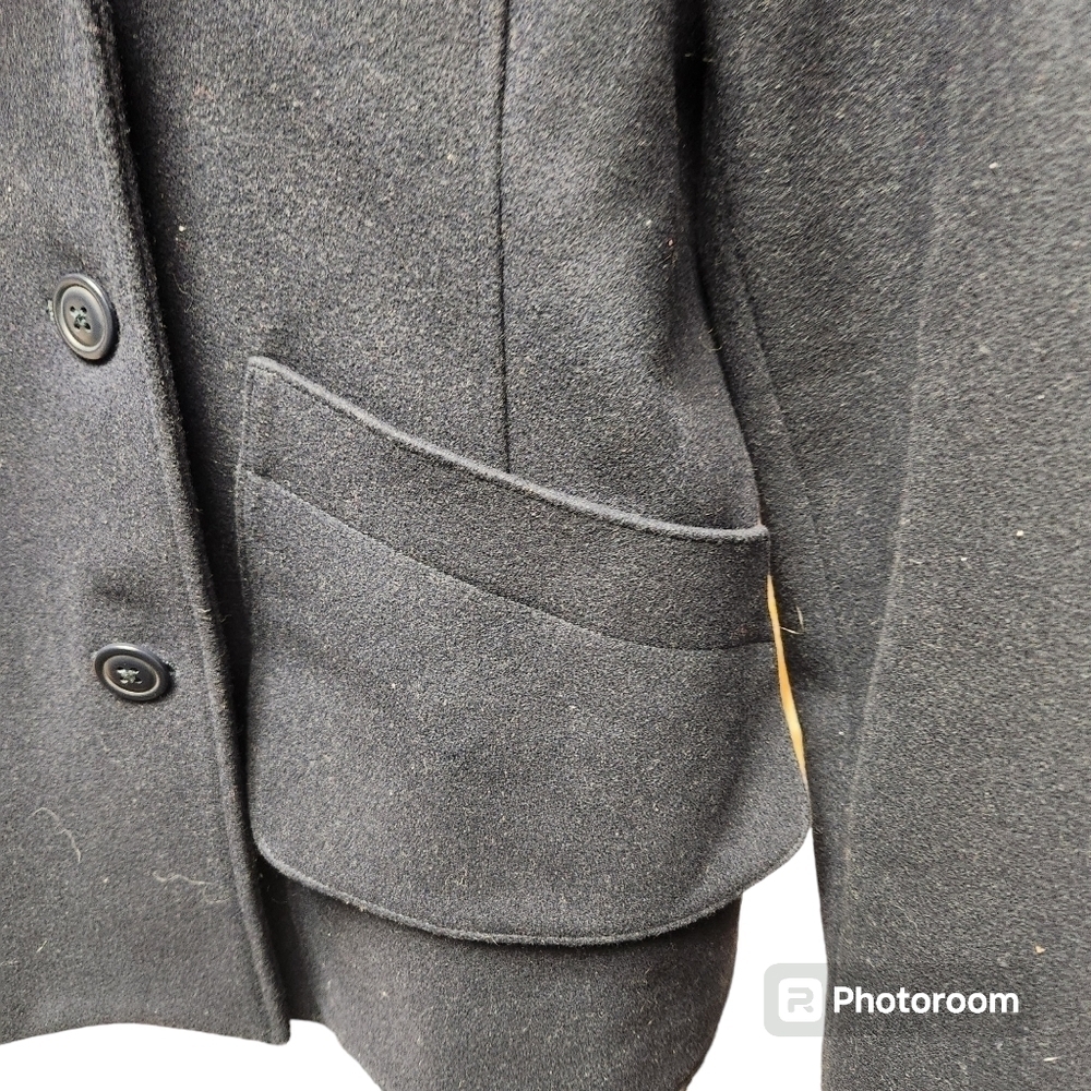 LL Bean Signature Wool Peacoat Sz. 12 Navy - Picture 5 of 14
